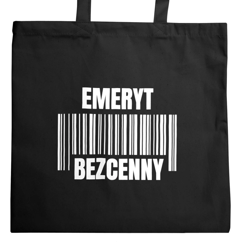 Emeryt Bezcenny - Torba Na Zakupy Czarna