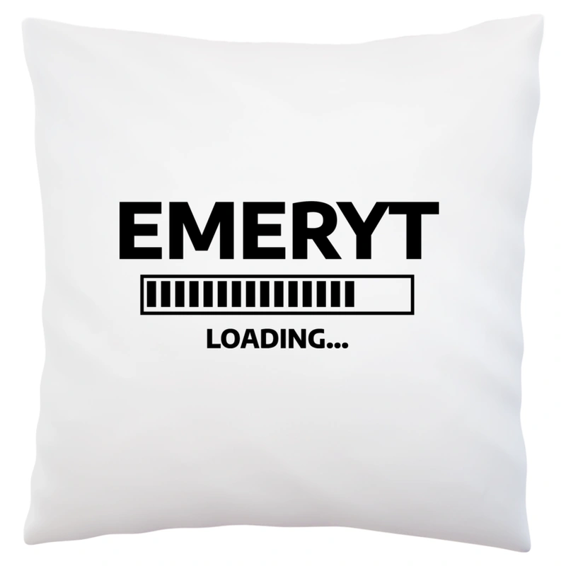 Emeryt Loading - Poduszka Biała