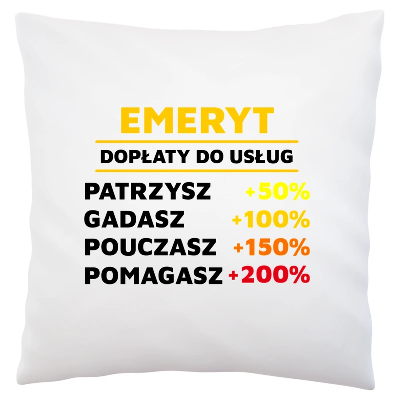 Dopłaty Do Usług Emeryt - Poduszka Biała