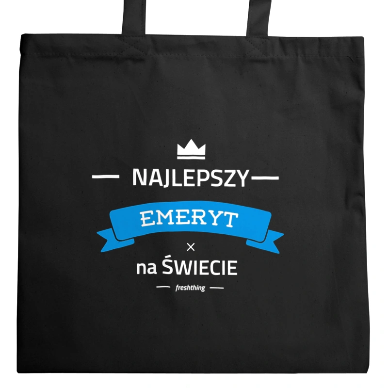 Najlepszy Emeryt Na Świecie - Torba Na Zakupy Czarna