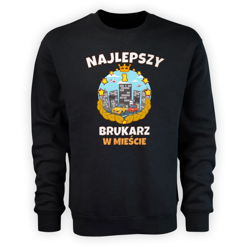 Najlepszy Brukarz W Mieście - Męska Bluza Czarna