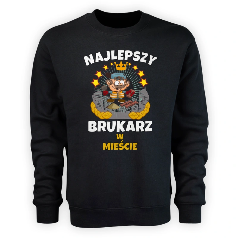 Najlepszy Brukarz W Mieście - Męska Bluza Czarna