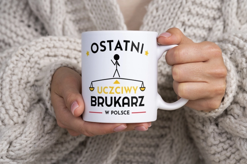 Ostatni Uczciwy Brukarz W Polsce - Kubek Biały