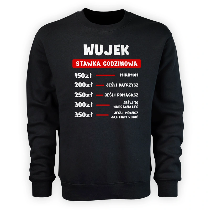 Stawka Godzinowa Wujek - Męska Bluza Czarna