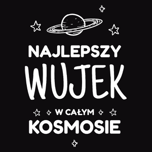 Najlepszy Wujek W Kosmosie - Męska Bluza z kapturem Czarna