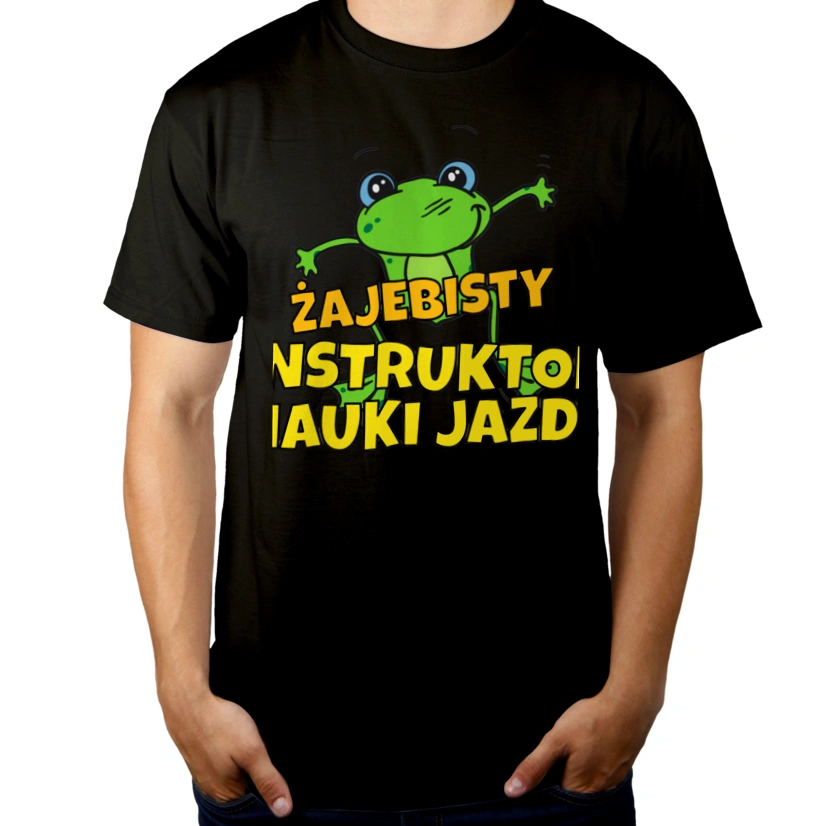 żajebisty instruktor nauki jazdy - Męska Koszulka Czarna