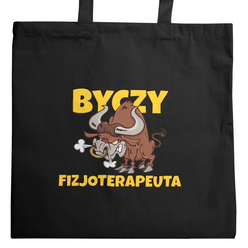 Byczy Fizjoterapeuta - Torba Na Zakupy Czarna