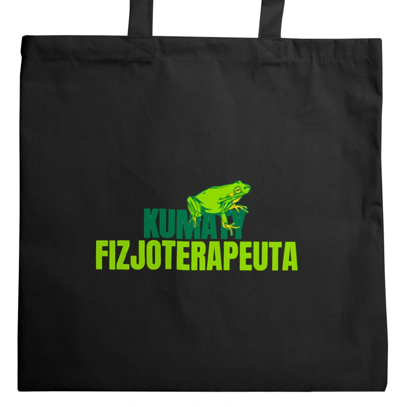 Kumaty Fizjoterapeuta - Torba Na Zakupy Czarna