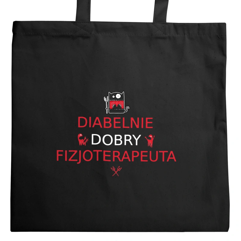 Diabelnie Dobry Fizjoterapeuta - Torba Na Zakupy Czarna