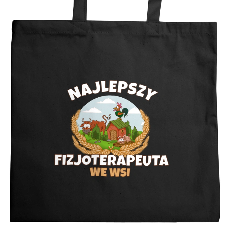 Najlepszy Fizjoterapeuta We Wsi - Torba Na Zakupy Czarna