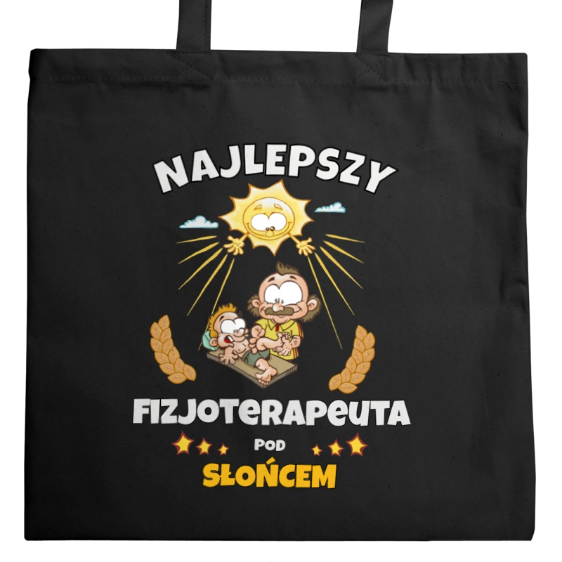 Najlepszy Fizjoterapeuta Pod Słońcem - Torba Na Zakupy Czarna