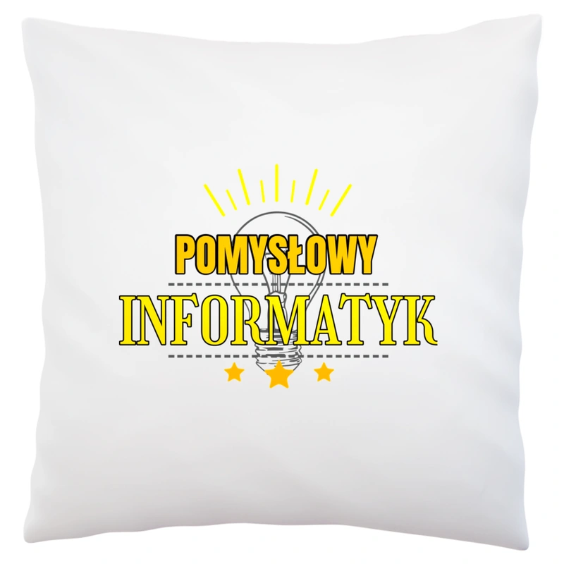 Pomysłowy Informatyk - Poduszka Biała