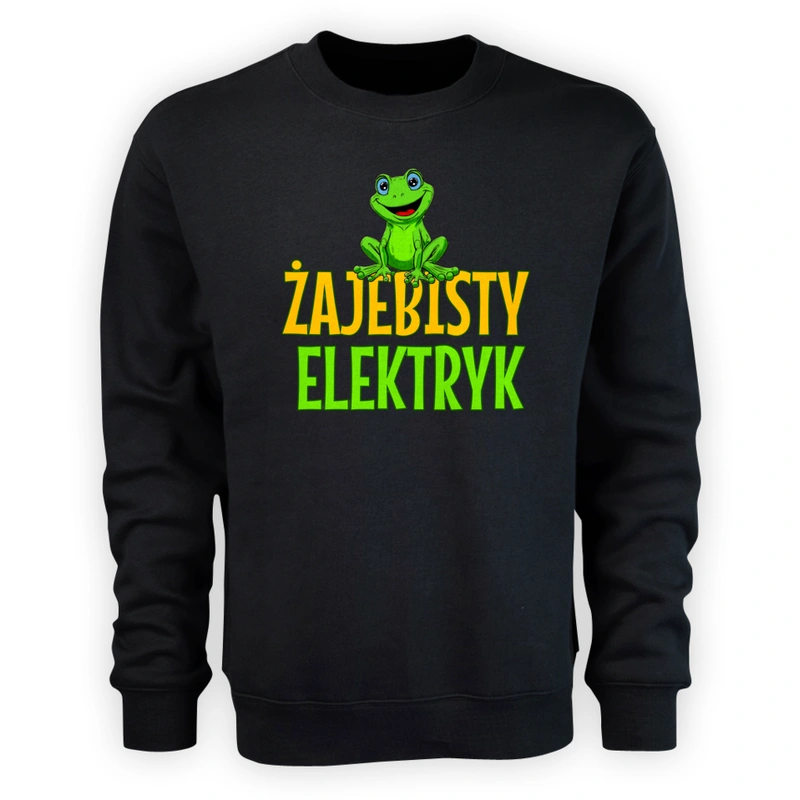 Żajebisty Elektryk - Męska Bluza Czarna