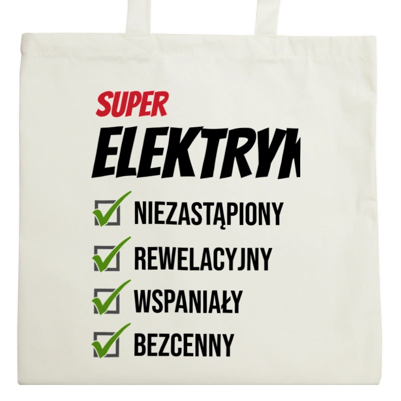 Super Elektryk Niezastąpiony - Torba Na Zakupy Natural