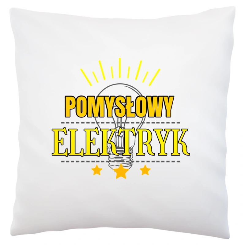 Pomysłowy Elektryk - Poduszka Biała