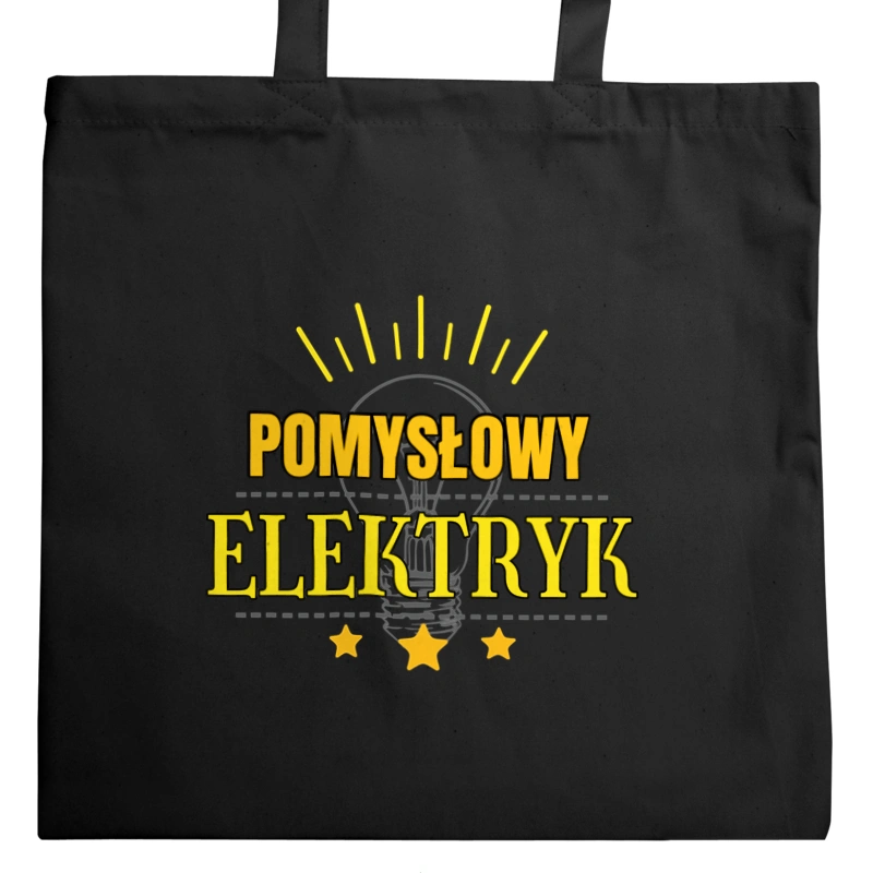 Pomysłowy Elektryk - Torba Na Zakupy Czarna