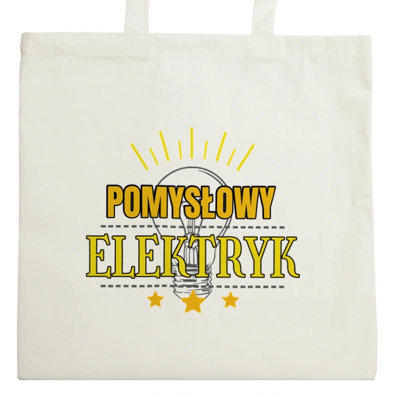 Pomysłowy Elektryk - Torba Na Zakupy Natural