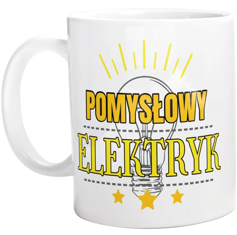 Pomysłowy Elektryk - Kubek Biały