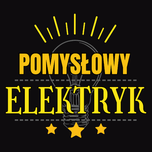 Pomysłowy Elektryk - Męska Bluza z kapturem Czarna