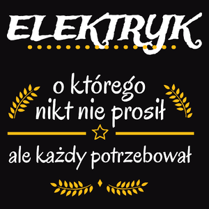 Elektryk Którego Każdy Potrzebował - Męska Bluza z kapturem Czarna