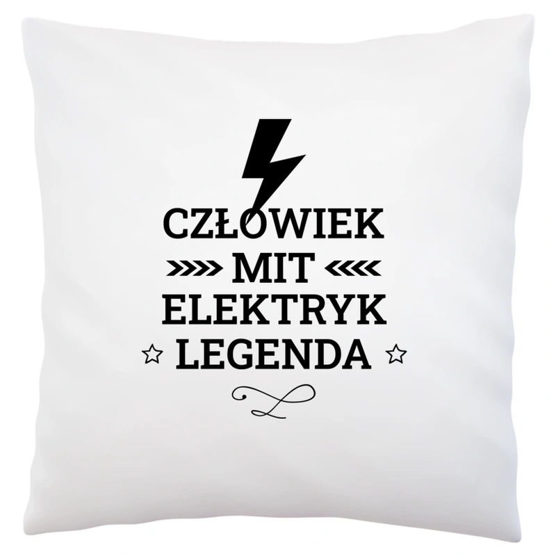 Elektryk Mit Legenda Człowiek - Poduszka Biała