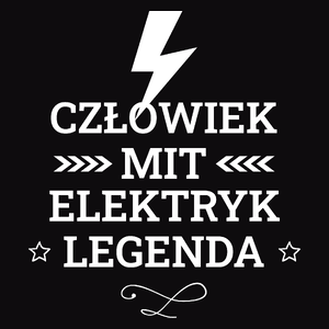 Elektryk Mit Legenda Człowiek - Męska Bluza z kapturem Czarna