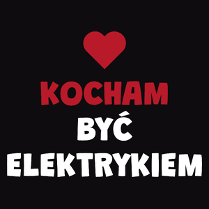 Kocham Być Elektrykiem - Męska Bluza z kapturem Czarna