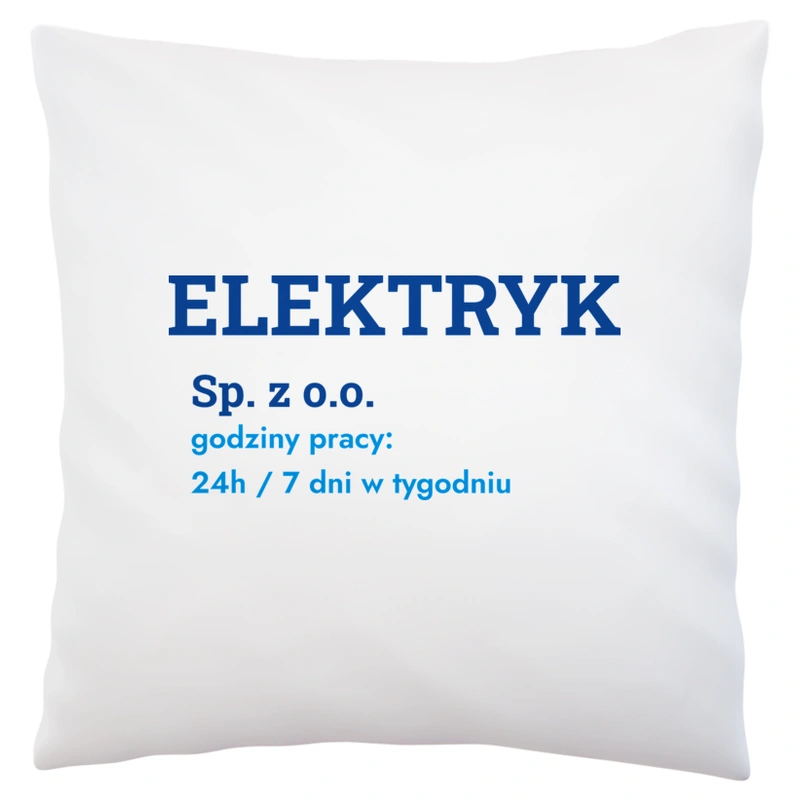 Elektryk Sp. Z O.o. Godziny Pracy - Poduszka Biała