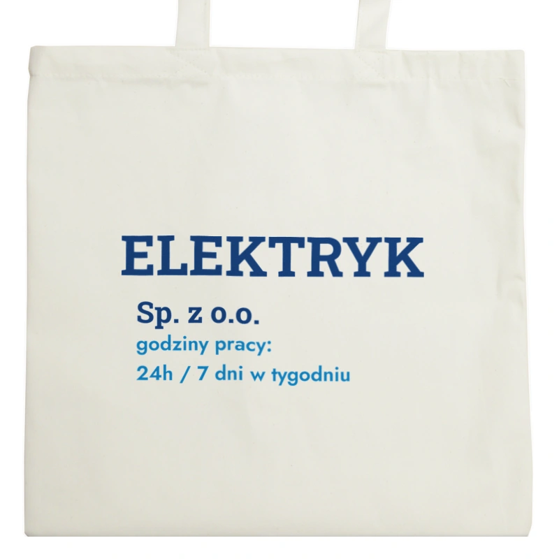 Elektryk Sp. Z O.o. Godziny Pracy - Torba Na Zakupy Natural