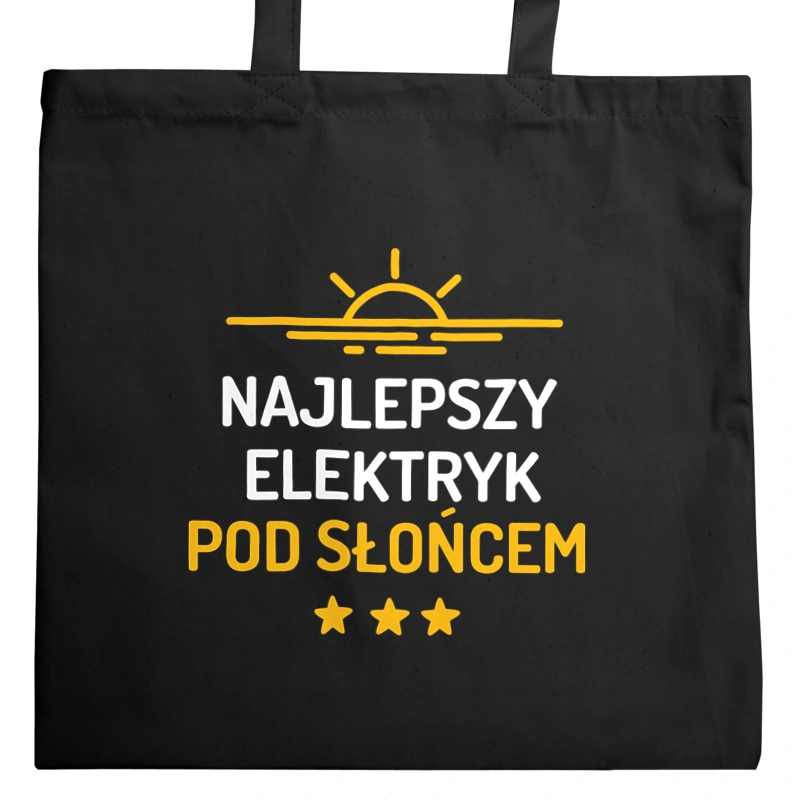 Najlepszy Elektryk Pod Słońcem - Torba Na Zakupy Czarna