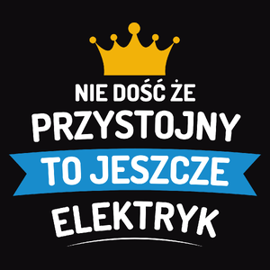 Przystojny Elektryk - Męska Bluza Czarna