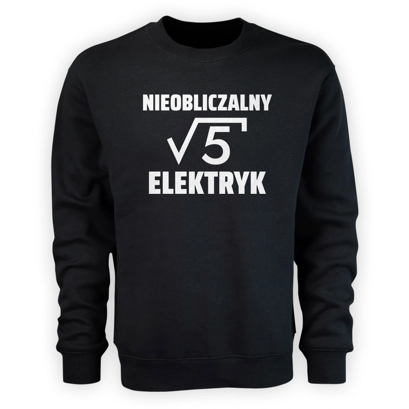 Nieobliczalny Elektryk - Męska Bluza Czarna