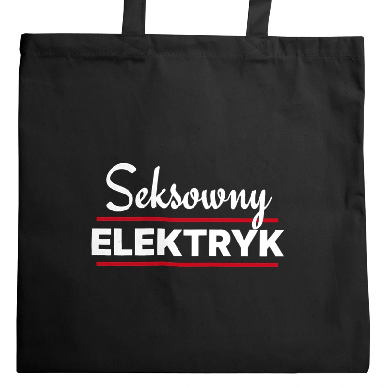 Seksowny Elektryk - Torba Na Zakupy Czarna