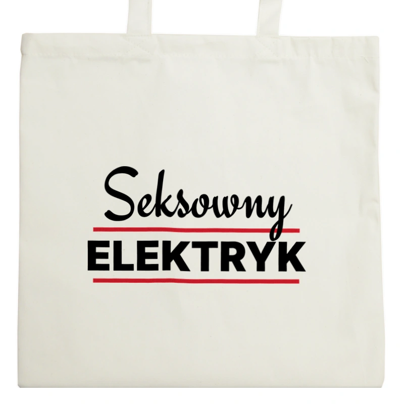 Seksowny Elektryk - Torba Na Zakupy Natural