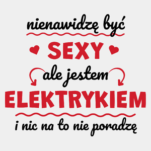 Sexy Elektryk - Męska Koszulka Biała