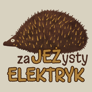 Zajeżysty Elektryk Jeż Super - Torba Na Zakupy Natural