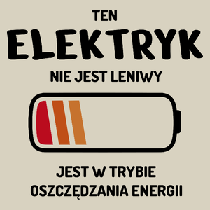 Nie Leniwy Elektryk - Torba Na Zakupy Natural