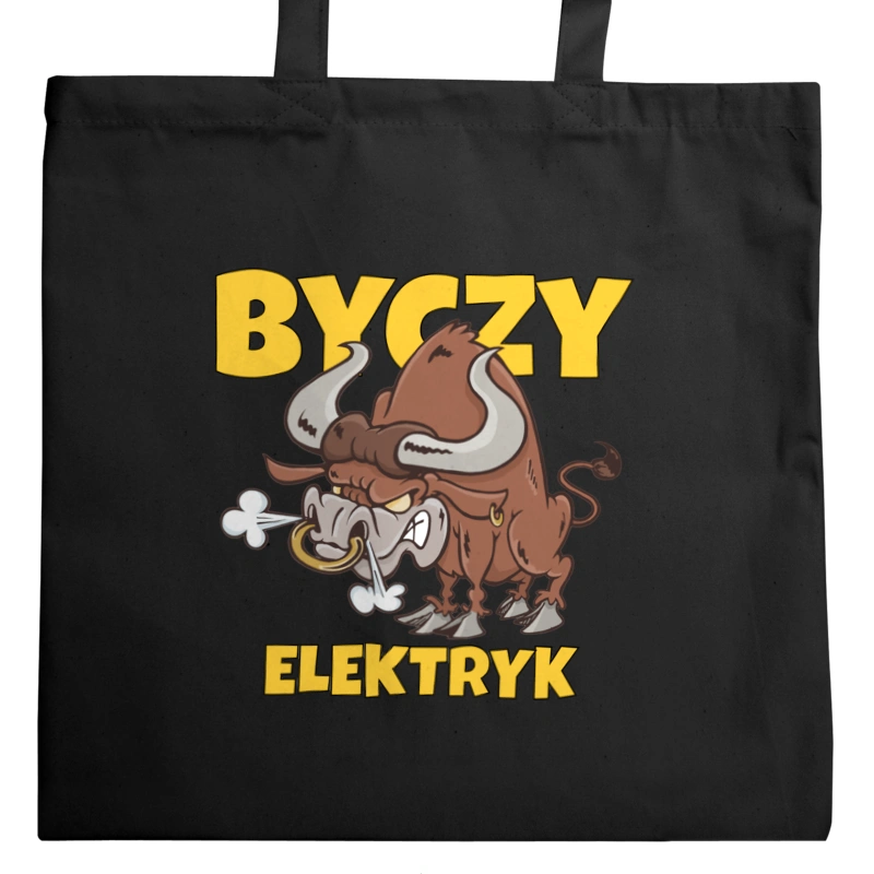 Byczy Elektryk - Torba Na Zakupy Czarna