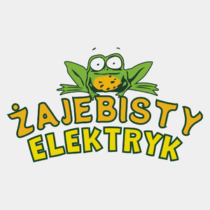 Żajebisty Elektryk - Męska Koszulka Biała