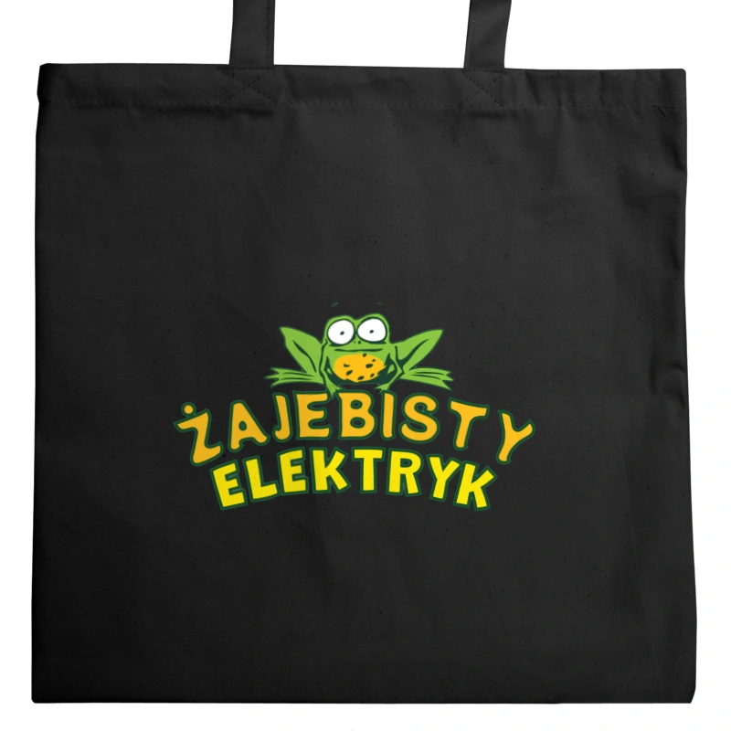 Żajebisty Elektryk - Torba Na Zakupy Czarna