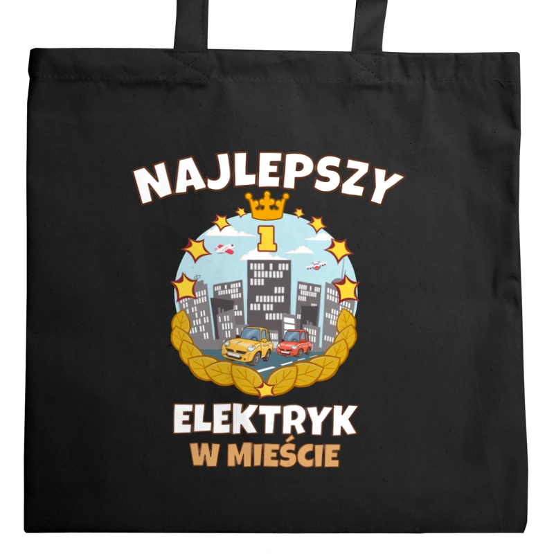 Najlepszy Elektryk W Mieście - Torba Na Zakupy Czarna