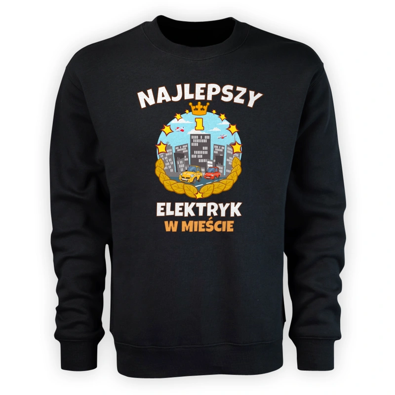 Najlepszy Elektryk W Mieście - Męska Bluza Czarna