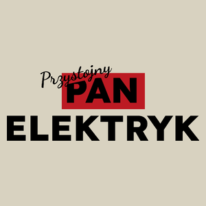 Przystojny Pan Elektryk - Torba Na Zakupy Natural