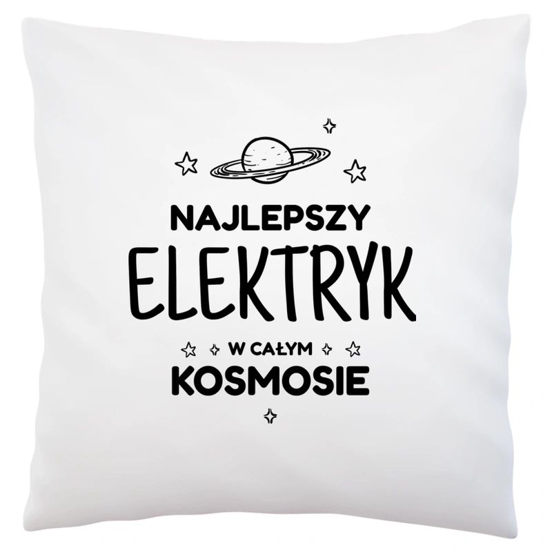 Najlepszy Elektryk W Kosmosie - Poduszka Biała