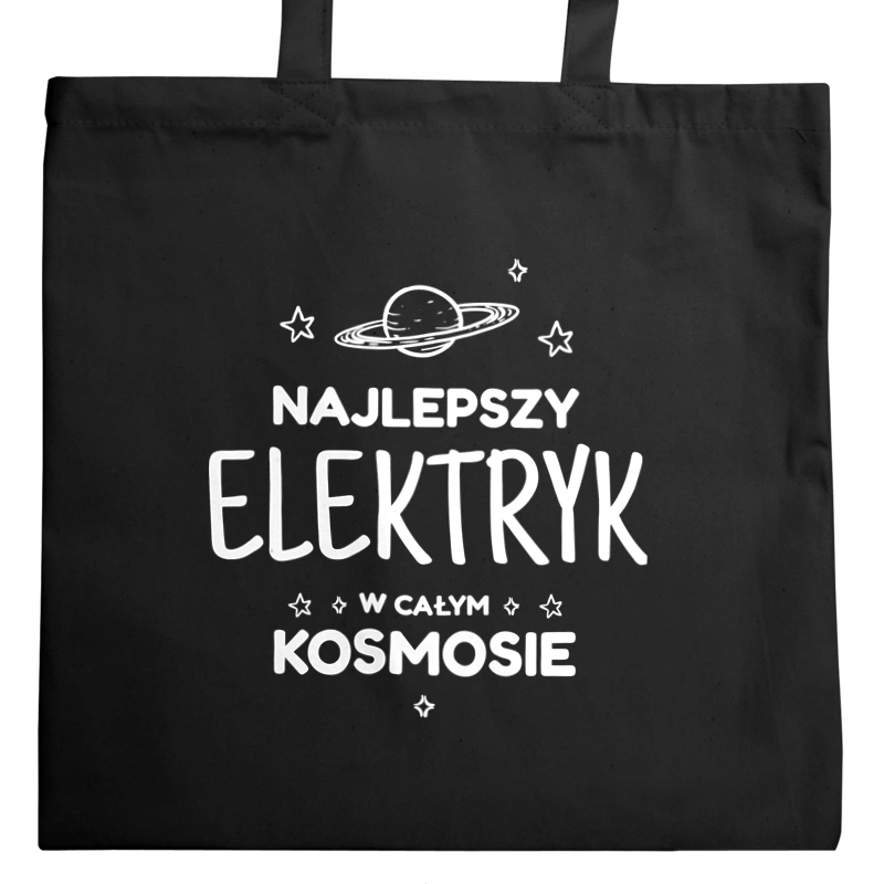 Najlepszy Elektryk W Kosmosie - Torba Na Zakupy Czarna