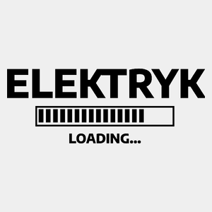 Elektryk Loading - Męska Koszulka Biała