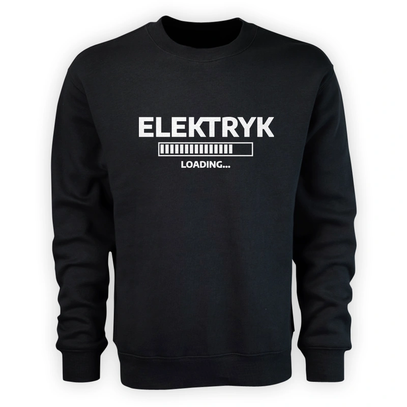 Elektryk Loading - Męska Bluza Czarna