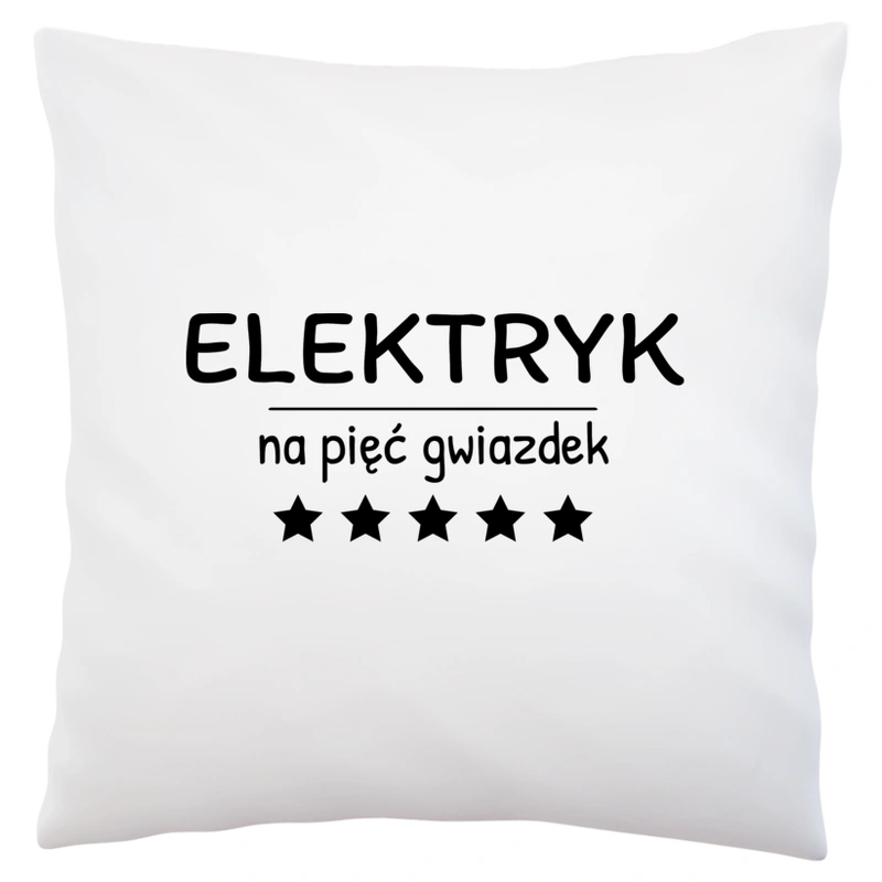 Elektryk Na 5 Gwiazdek - Poduszka Biała