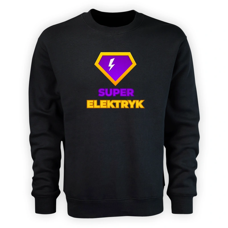 Super Elektryk - Męska Bluza Czarna