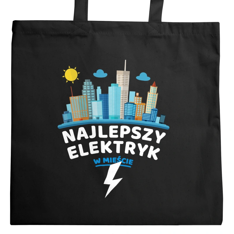 Najlepszy Elektryk W Mieście - Torba Na Zakupy Czarna